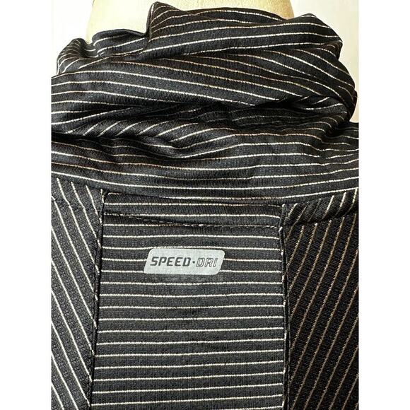 Moret Ultra Black Gold Stripe Turtleneck Athletic Layer Top Women's Size M - Picture 4 of 10